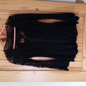 Black lace top
